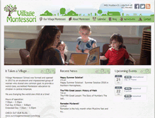 Tablet Screenshot of ourvillagemontessori.com